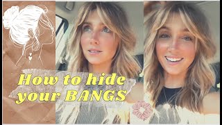 QUICK STYLES TO HIDE YOUR BANGS [upl. by Treble]