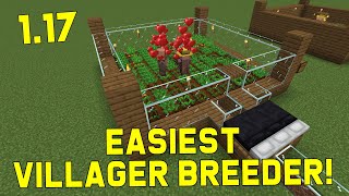 Minecraft Villager Breeder 120  Easiest Villager Farm Tutorial [upl. by Assinna]