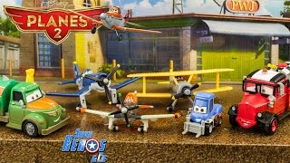 Disney Planes Coffret de 6 personnages Le Retour de Dusty Die Cast Jouet Toy Unboxing Kids [upl. by Adnoma]