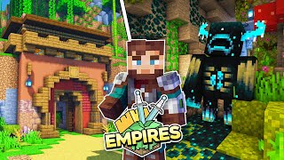 Empires SMP 2 THE WARDEN CAVE BASE Ep16 Minecraft 119 Survival [upl. by Kincaid]