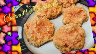 Coconut Macaroons Recipe Without Oven  How to make Coconut Macaroons  Madeehas Kitchen [upl. by Wehtam]