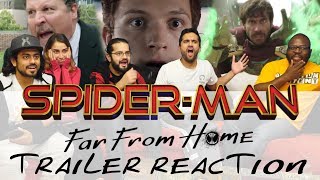 SPIDERMAN FAR FROM HOME  Official Trailer  Group Reaction [upl. by Rockwood]