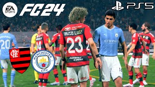 EA FC 24  Flamengo vs Manchester City  IMPERDÍVEL PARTIDA NA NEVE PS5™ Gameplay 4KHDR60FPS [upl. by Ahseinad601]