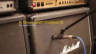 JCM1960A Shure SM57 Modern vs Vintage Unidyne III AB Test [upl. by Urbani]