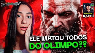 eu surtei nesse react 😱 Kratos God of War  Fantasma de Esparta  Kaito  REACT [upl. by Basilio]