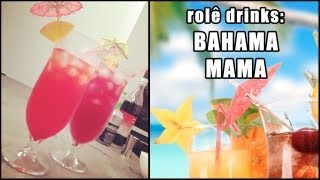 Rolê Drinks  Bahama Mama com e sem álcool [upl. by Amiel]