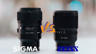 Sigma 35mm 14 Art VS Sony Zeiss 35mm 14 [upl. by Arracat]