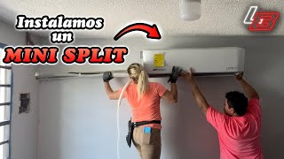 ❄️Instalamos un MINI SPLIT por primera vez 😱🌬  Instalaciones [upl. by Anairt]