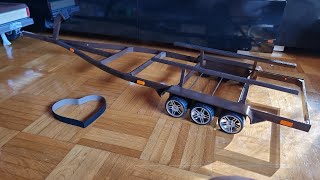 Bootstrailer Eigenbau aus Holz für 110 ScalerCrawler [upl. by Nan]