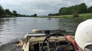 Mit dem VWSchwimmwagen auf der Weser  HO17 VWVeteranentreffen [upl. by Ettenowtna]