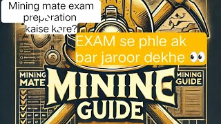 Mining mate preparation kaise kre mining mate guidline Oral interview and DGMS CBT Exam [upl. by Monroe]