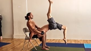 Lottery flow 3 Mark and Soleil at acroyoga montreal teacher training 2013 [upl. by Aretse]