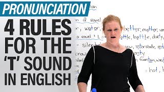 Speak English like a North American 4 Pronunciation Rules for the Letter T [upl. by Nnelg305]