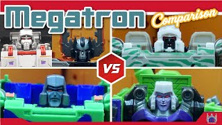 Legacy Evolution Armada Universe Megatron vs Generations vs Combiner Wars Comparison Video [upl. by Albarran240]