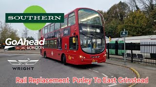 Southern Rail Replacement  Purley To East Grinstead [upl. by Elga]