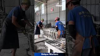 Inter locking foam concrete wall molds  The workers do their job perfectly  machine shorts [upl. by Anirehtac]