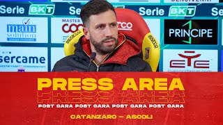 PRESS AREA  IEMMELLO NEL DOPO GARA DI CATANZAROASCOLI 🎙️ [upl. by Heid975]