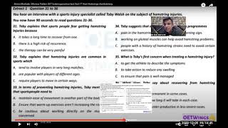 Complete oet listening sample  Solved mcqs of oet listening part C  How to get B in oet listening [upl. by Candra]