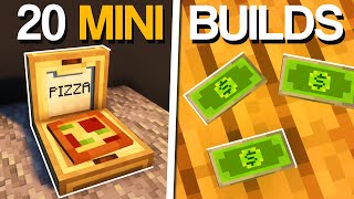 Minecraft 20 MINI Build Hacks amp Ideas [upl. by Brunhilde]