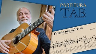 Por bulerías  Niño Jero  FALSETA partituraTAB 🎼 [upl. by Elahcim]