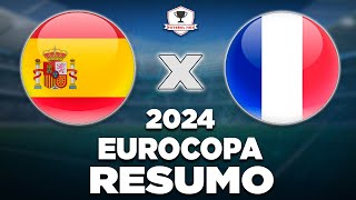 ESPANHA 2 x 1 FRANÇA AO VIVO  EUROCOPA 2024  SEMIFINAL  NARRAÇÃO [upl. by Schlenger]