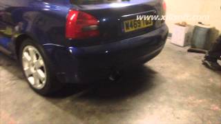 Audi S3 8L 18 Turbo stock to straight pipe [upl. by Calv]