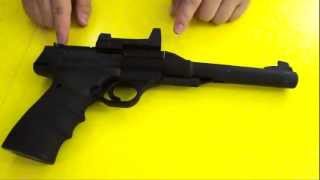 Browning Buckmark URX Breakbarrel Air Pistol Spring Powered Review [upl. by Joktan]