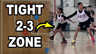 CRAZY Tight 23 Zone Defense Basketball Strategy [upl. by Anertal]