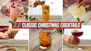 20 Classic Christmas Cocktails  Holiday Cocktail Recipe Compilation  Perfect for Parties [upl. by Lady633]