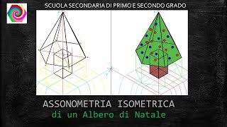 Assonometria isometrica di un albero di Natale [upl. by Ahilam]