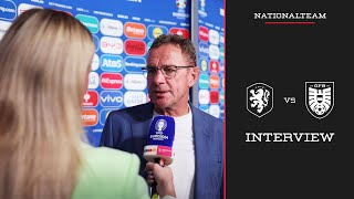 Interview mit Ralf Rangnick  Niederlande vs Österreich  UEFA EURO 2024  Nationalteam [upl. by Gnad]