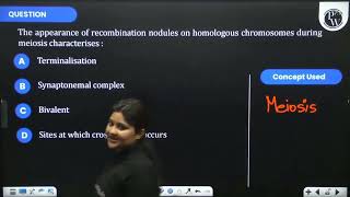 The appearance of recombination nodules on homologous chromosomes during meiosis characterises [upl. by Ferrell378]