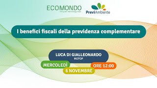 I benefici fiscali della previdenza complementare [upl. by Anitsihc]