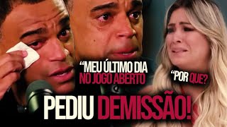 DENILSON PEDE DEMISSÃO DO JOGO ABERTO APÓS 15 ANOS [upl. by Jarrad]