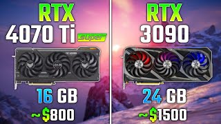 RTX 4070 Ti SUPER vs RTX 3090  Test in 7 Games [upl. by Esinyl]