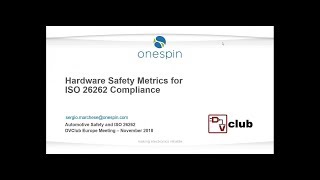 Hardware Safety Metrics for ISO 26262 Compliance [upl. by Jordanson]