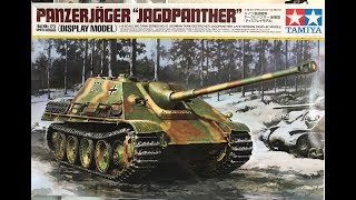 part 0ne Building the New Tamiya 116 scale Panzerjager Jagdpanther Display model [upl. by Anes]