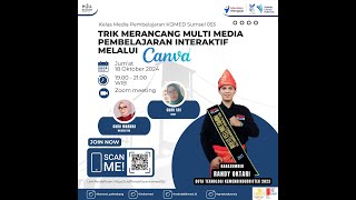 Trik Merancang Multi Media Pembelajaran Interaktif Melalui Canva [upl. by Ecydnak765]