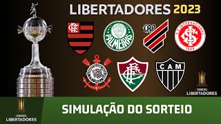 Simulação do sorteio da Libertadores 2023 [upl. by Ahserkal583]