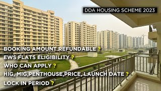 DDA Housing Scheme 2023  OFFICIAL PRICES OF DDA LIG amp EWS Flats in Dwarka Sector 19B amp 14 [upl. by Arykahs]