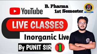 Impurities in Pharmaceutical Substances Inorganic Unit  1st Lecture  1st Live by Punit Sir [upl. by Yar343]