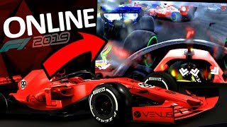 F1 2019 ONLINE Ferrari Replica CON LA PIOGGIA [upl. by Brass]