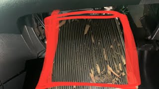 Corolla Cabin Air filter replacement…so dirty [upl. by Nyrac]