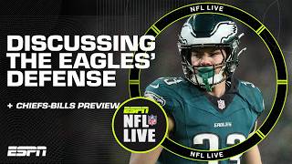 The Eagles defense have TURNED IT AROUND  How Bills can END Chiefs win streak  NFL Live [upl. by Aynat415]