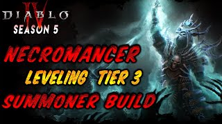 Diablo 4 season 5 Necromancer Level 51 Summoner build Sepulcher of The forsworn Tier 3 [upl. by Salomi]