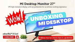 Mi Desktop Monitor 27 unboxing video at SM City Lucena [upl. by Lengel]