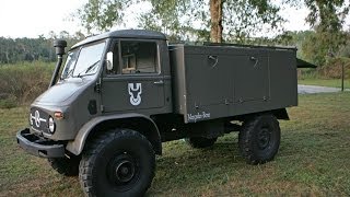 УазТех Видеообзор Mercedes UNIMOG 404 om617 [upl. by Ellenrahs]