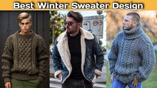 Latest Winter Sweater Design For Mens  Best Sweater For Winter Season [upl. by Sirapal994]