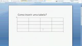 Como inserir uma tabela no word [upl. by Enyaz388]