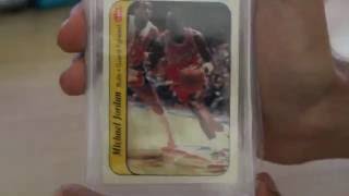 Michael Jordan Rookie RC 1986 Sticker Fleer Card PSA Grade [upl. by Asylem]